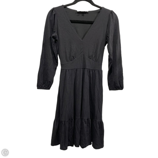 Dress Casual Midi By Loft In Black, Size: 0p