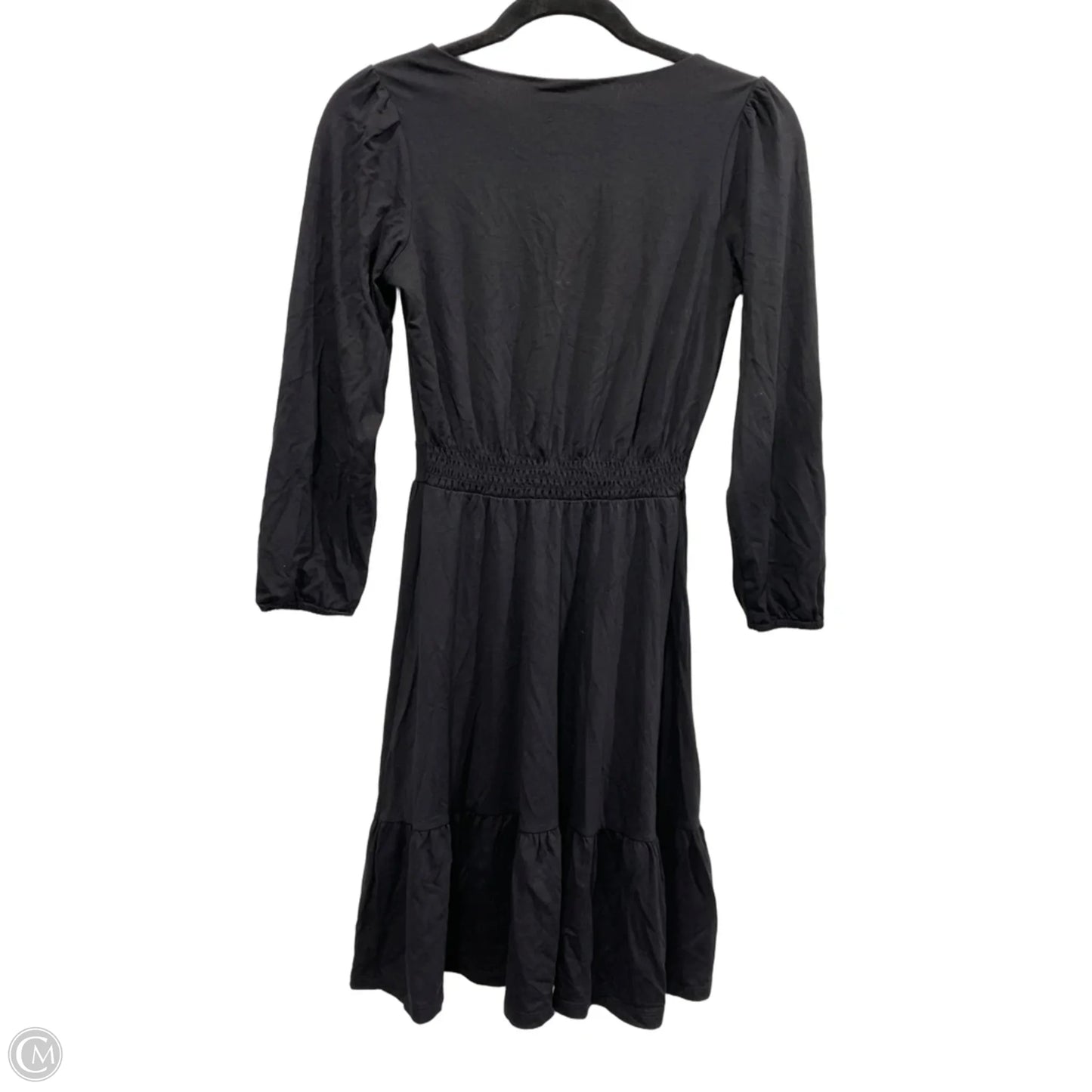 Dress Casual Midi By Loft In Black, Size: 0p