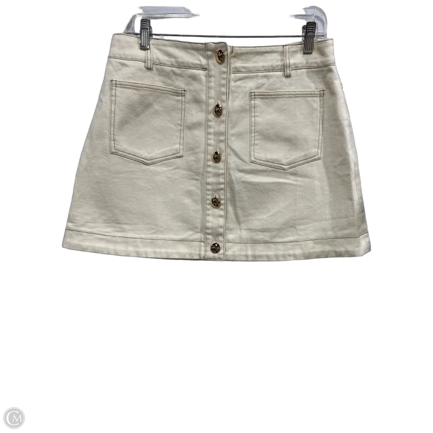 Skirt Mini & Short By Day + Moon In Cream, Size: L