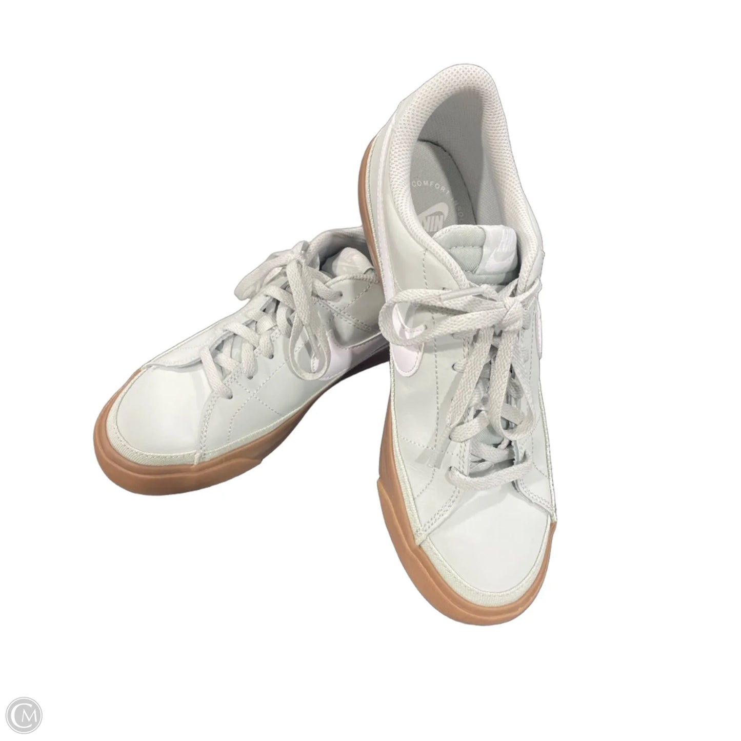 Shoes Sneakers By Nike In Green & White, Size: 6