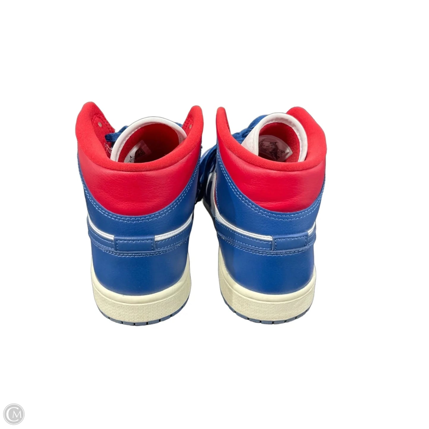 Shoes Luxury Designer By Jordan In Blue & Red & White, Size: 8.5