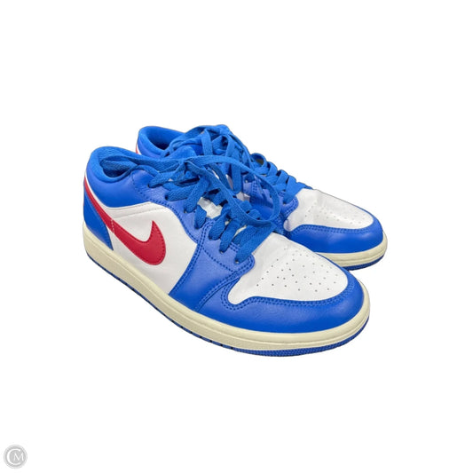 Shoes Luxury Designer By Jordan In Blue & Red & White, Size: 8.5