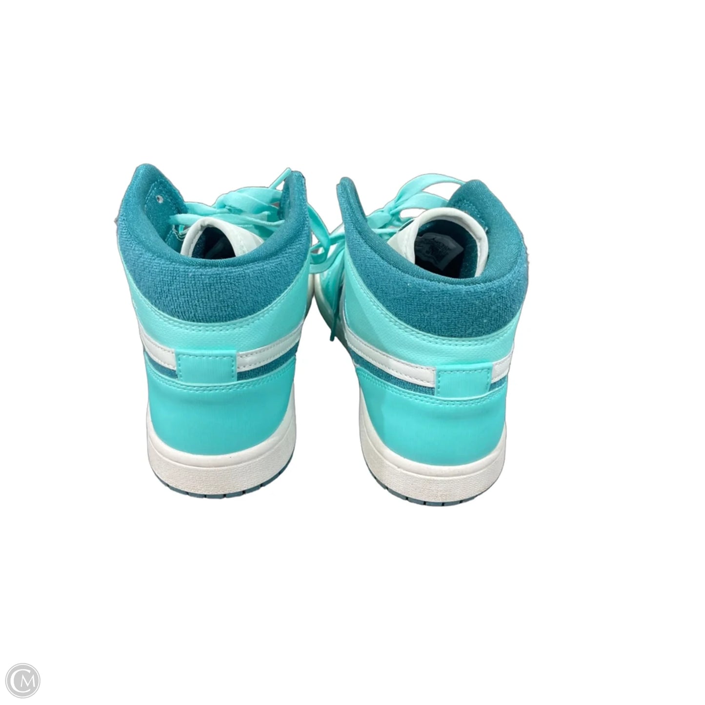 Shoes Luxury Designer By Jordan In Green & White, Size: 8.5