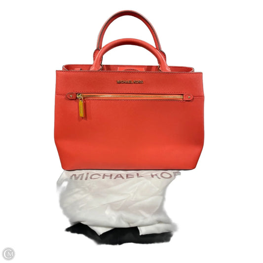 Handbag Leather By Michael By Michael Kors, Size: Medium