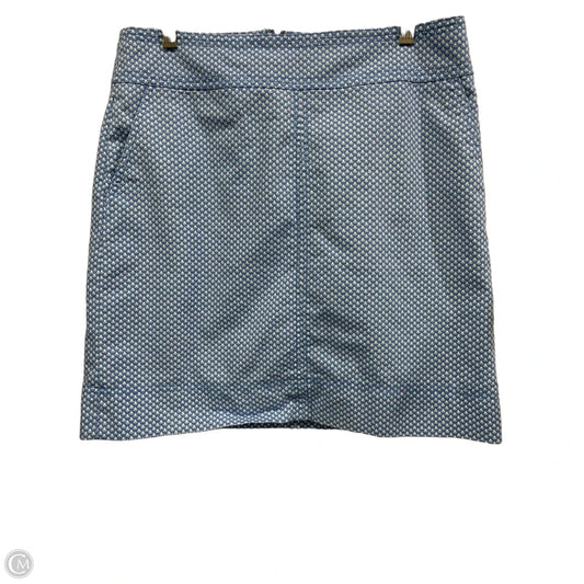 Skirt Midi By Talbots In Blue & White, Size: 8