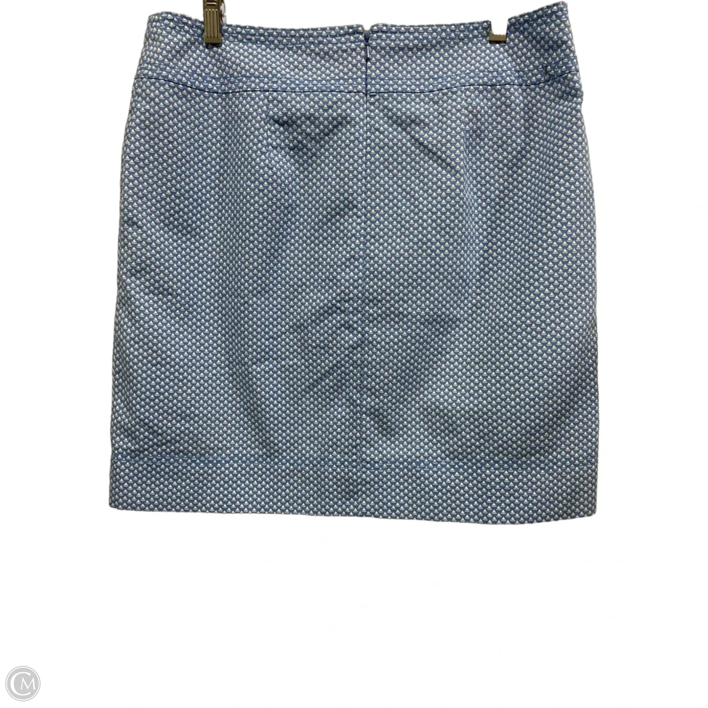 Skirt Midi By Talbots In Blue & White, Size: 8