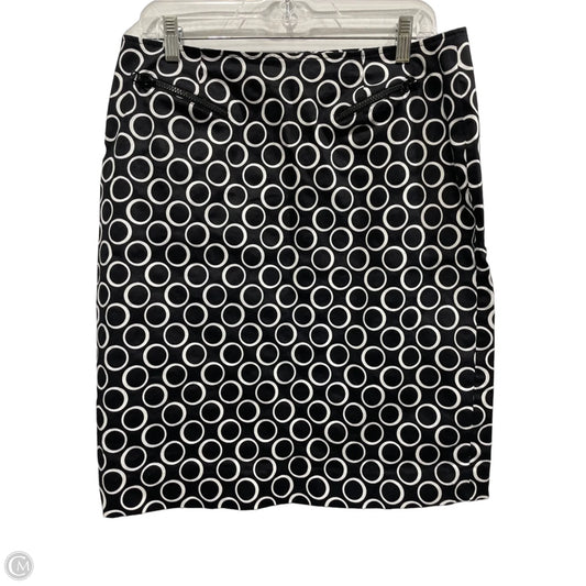 Skirt Midi By Sharon Young In Black & White, Size: 10