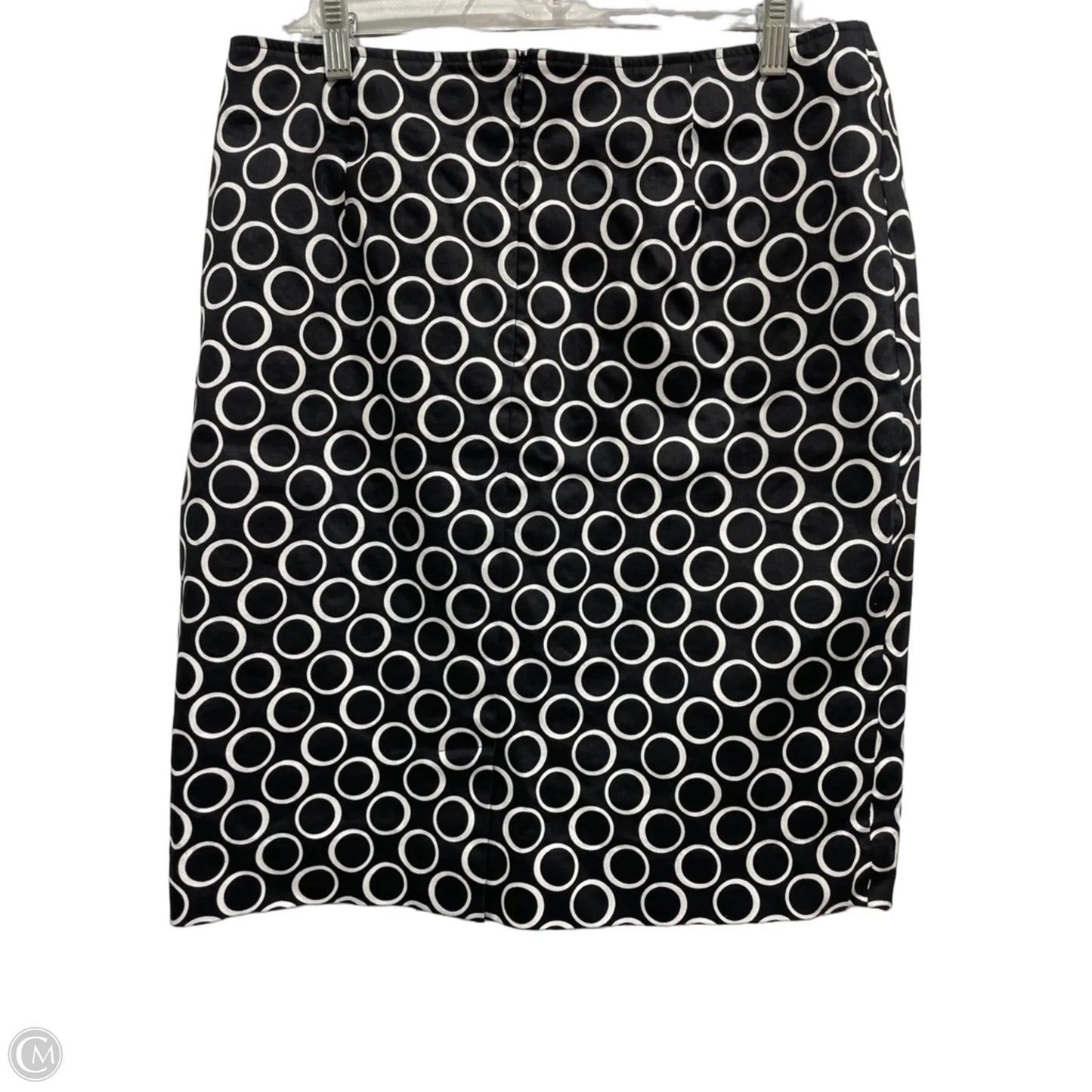 Skirt Midi By Sharon Young In Black & White, Size: 10