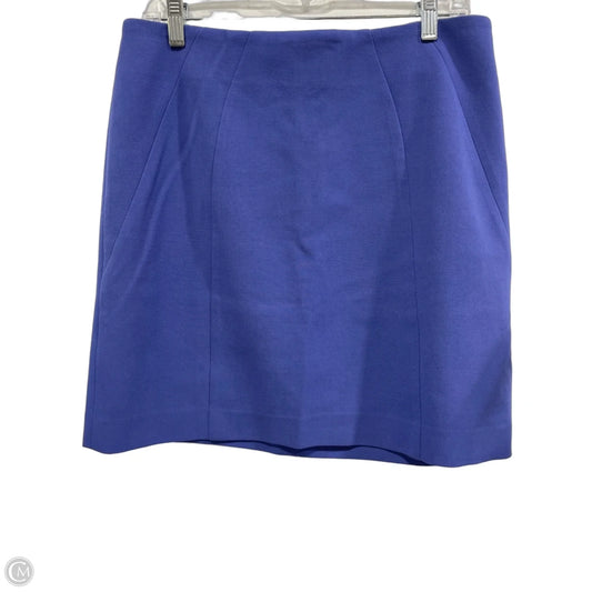 Skirt Midi By Ann Taylor In Blue, Size: 8