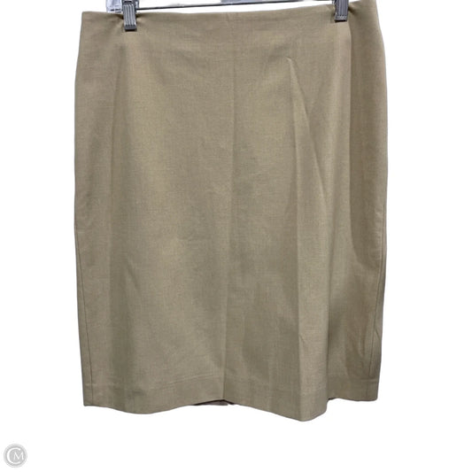 Skirt Midi By Talbots In Tan, Size: 10
