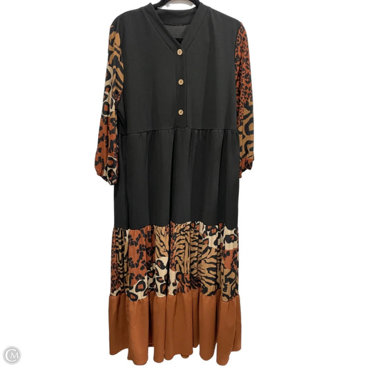 Dress Casual Maxi By Clothes Mentor In Animal Print, Size: Xl