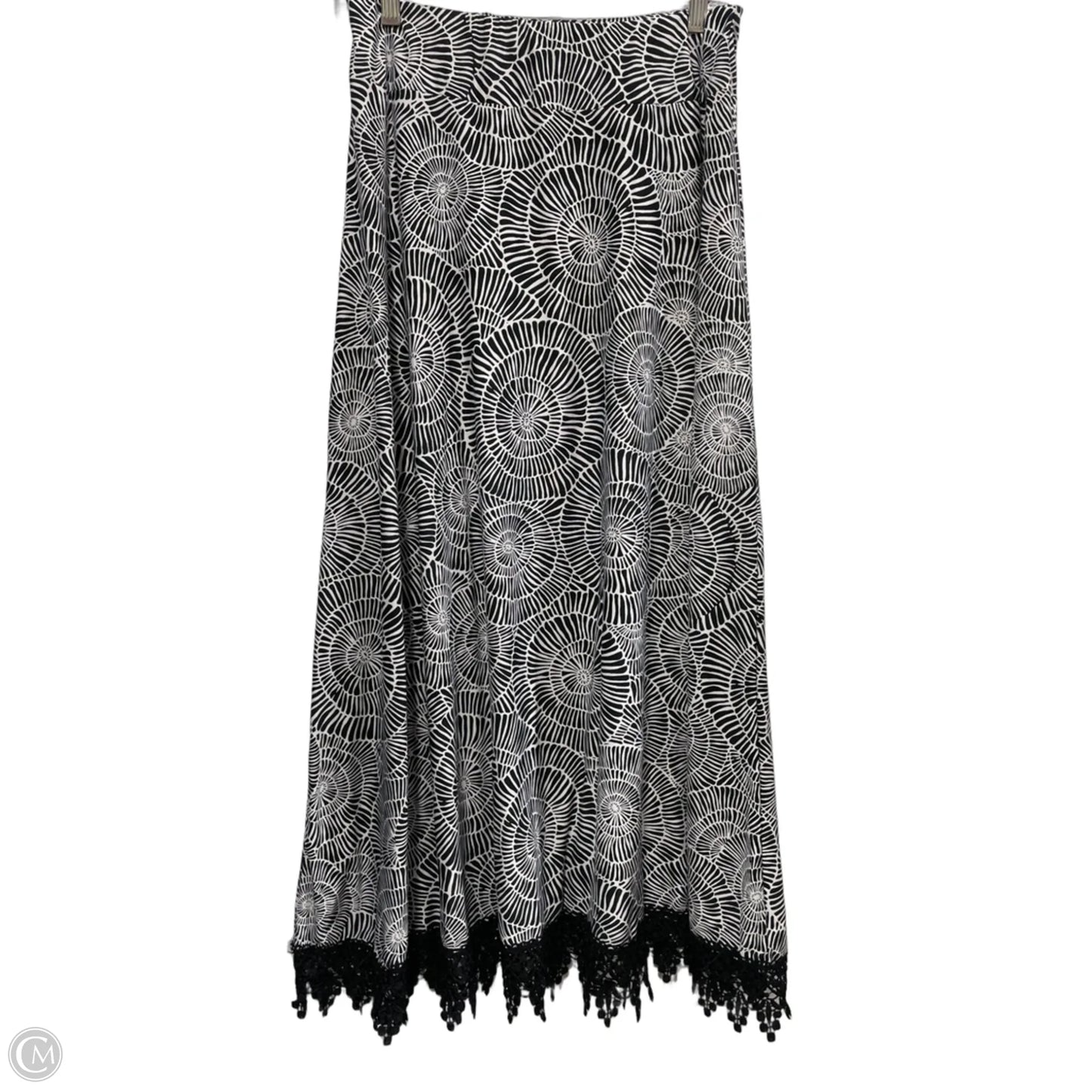 Skirt Maxi By Robert Louis In Black & White, Size: M