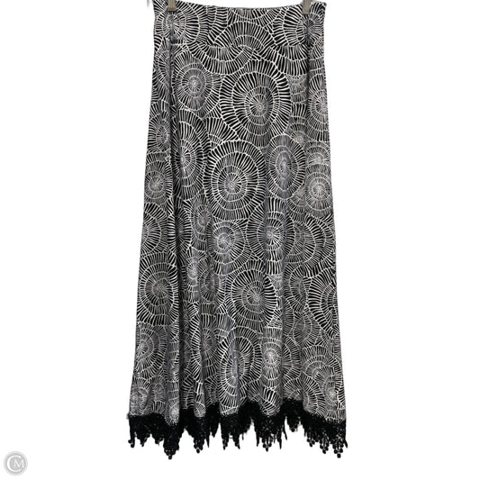 Skirt Maxi By Robert Louis In Black & White, Size: M