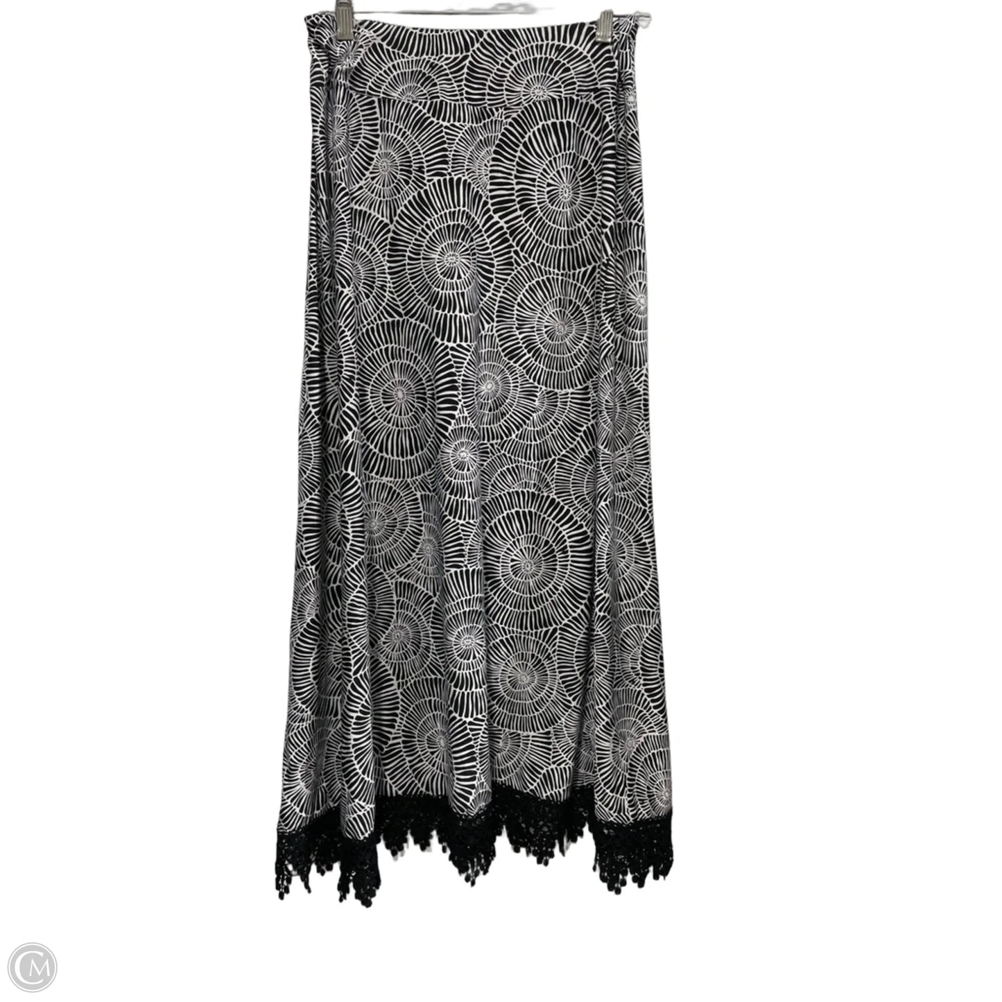 Skirt Maxi By Robert Louis In Black & White, Size: M