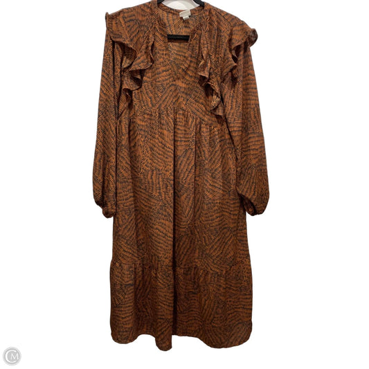 Dress Casual Maxi By A New Day In Black & Brown, Size: S
