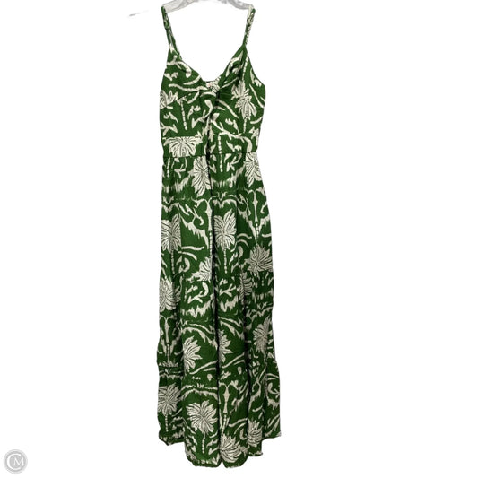 Dress Casual Maxi By Clothes Mentor In Green & White, Size: M