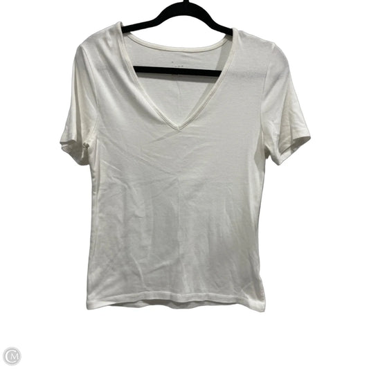 Top Short Sleeve Basic By A New Day In White, Size: M