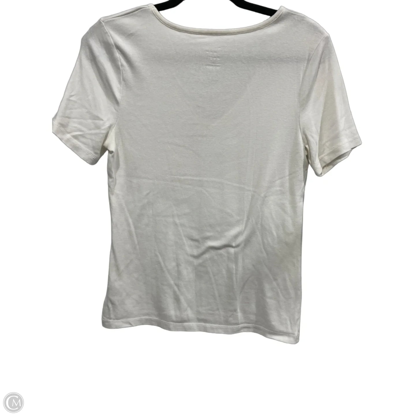 Top Short Sleeve Basic By A New Day In White, Size: M
