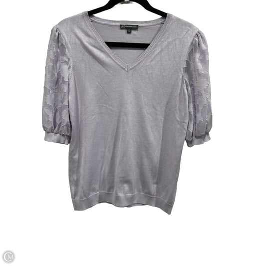 Top Short Sleeve By Adrianna Papell In Purple, Size: S