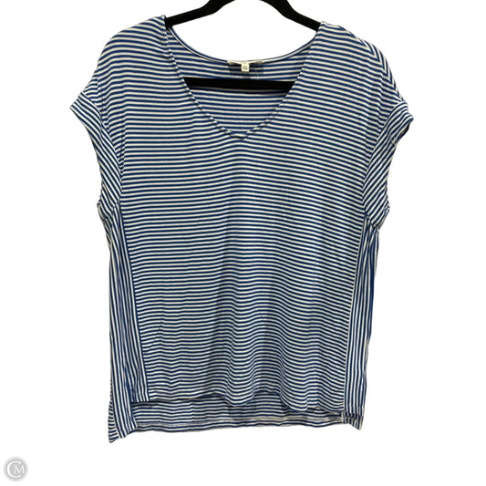Top Short Sleeve By Workshop In Striped Pattern, Size: S