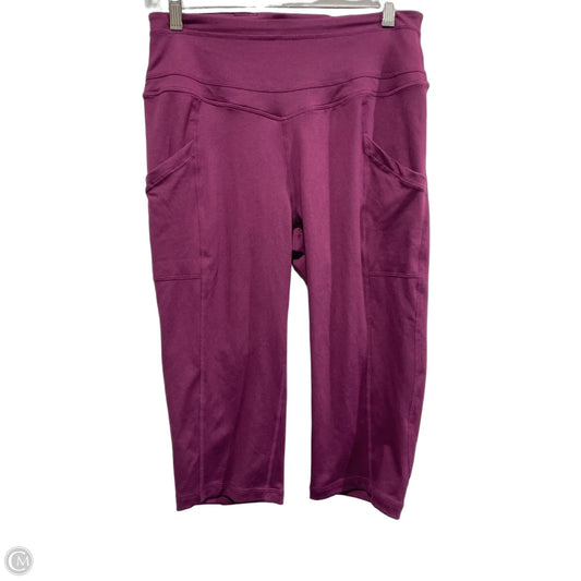 Athletic Capris By Free People In Purple, Size: L