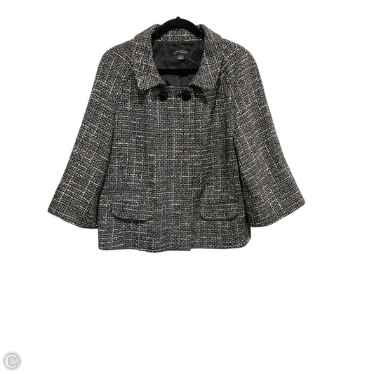 Coat Peacoat By Josephine Chaus In Black & White, Size: 14