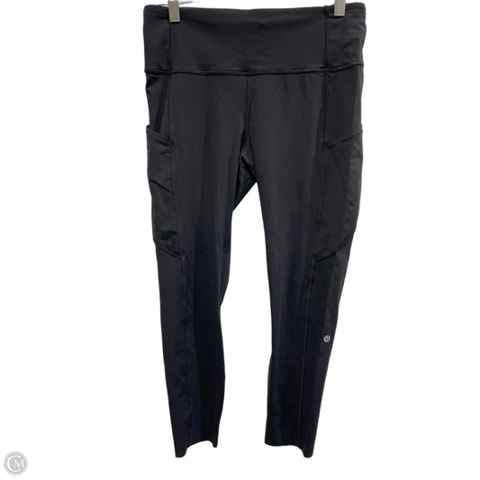 Athletic Leggings By Lululemon In Black, Size: 10