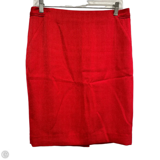 Skirt Midi By Limited In Red, Size: 6