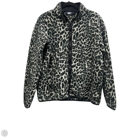 Jacket Fleece By Lands End In Animal Print, Size: M