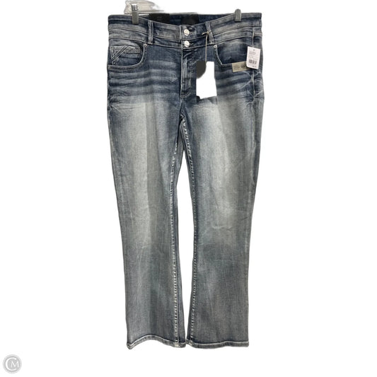Jeans Boot Cut By Buckle Black In Blue Denim, Size: 10