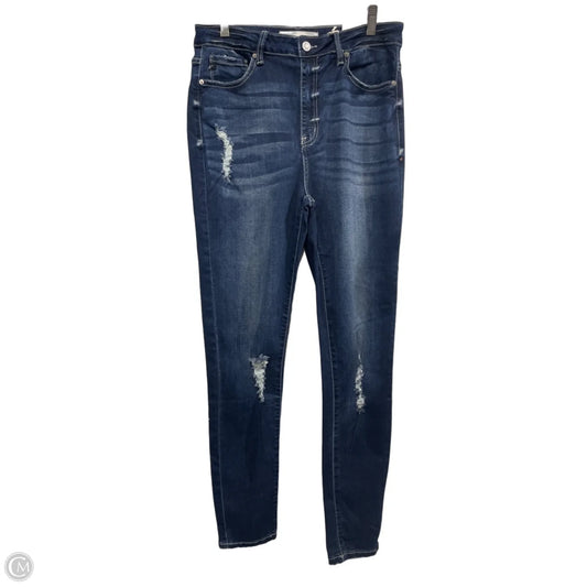 Jeans Skinny By Kancan In Blue Denim, Size: 10