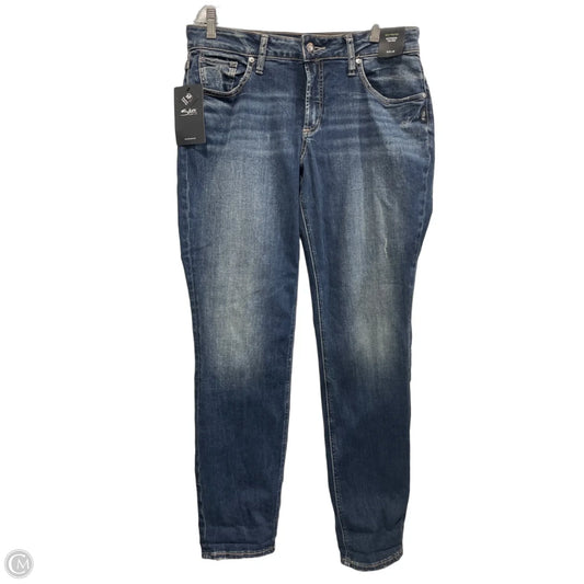 Jeans Boyfriend By Silver In Blue Denim, Size: 10