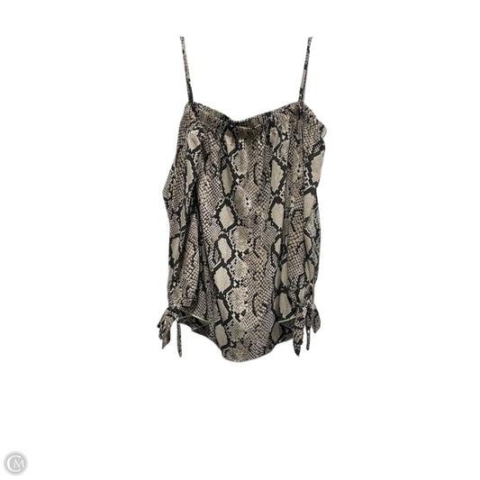 Blouse 3/4 Sleeve By Kld In Snakeskin Print, Size: L