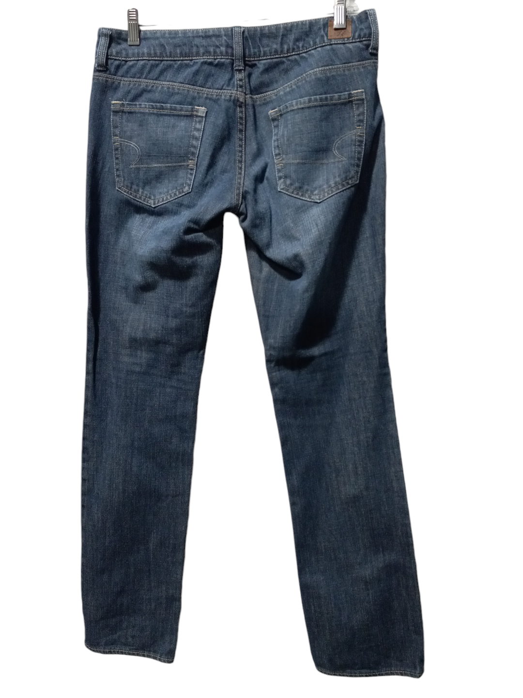 Jeans Straight By American Eagle In Blue Denim, Size: 6