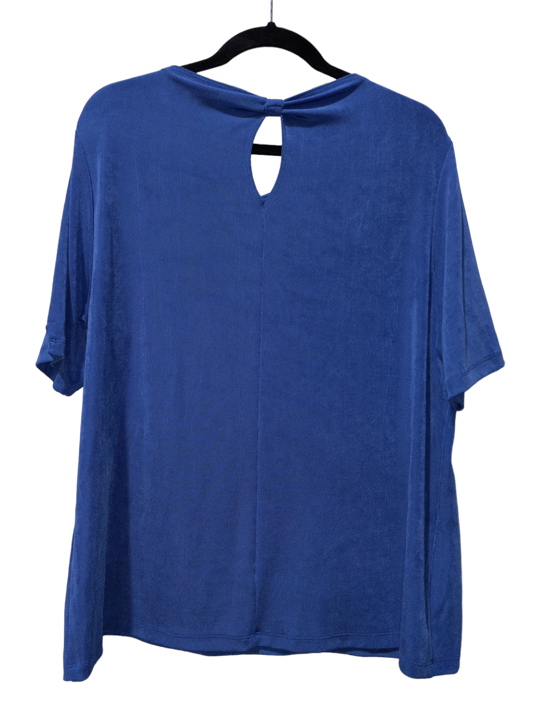 Blue Blouse Short Sleeve Chicos, Size Xxl