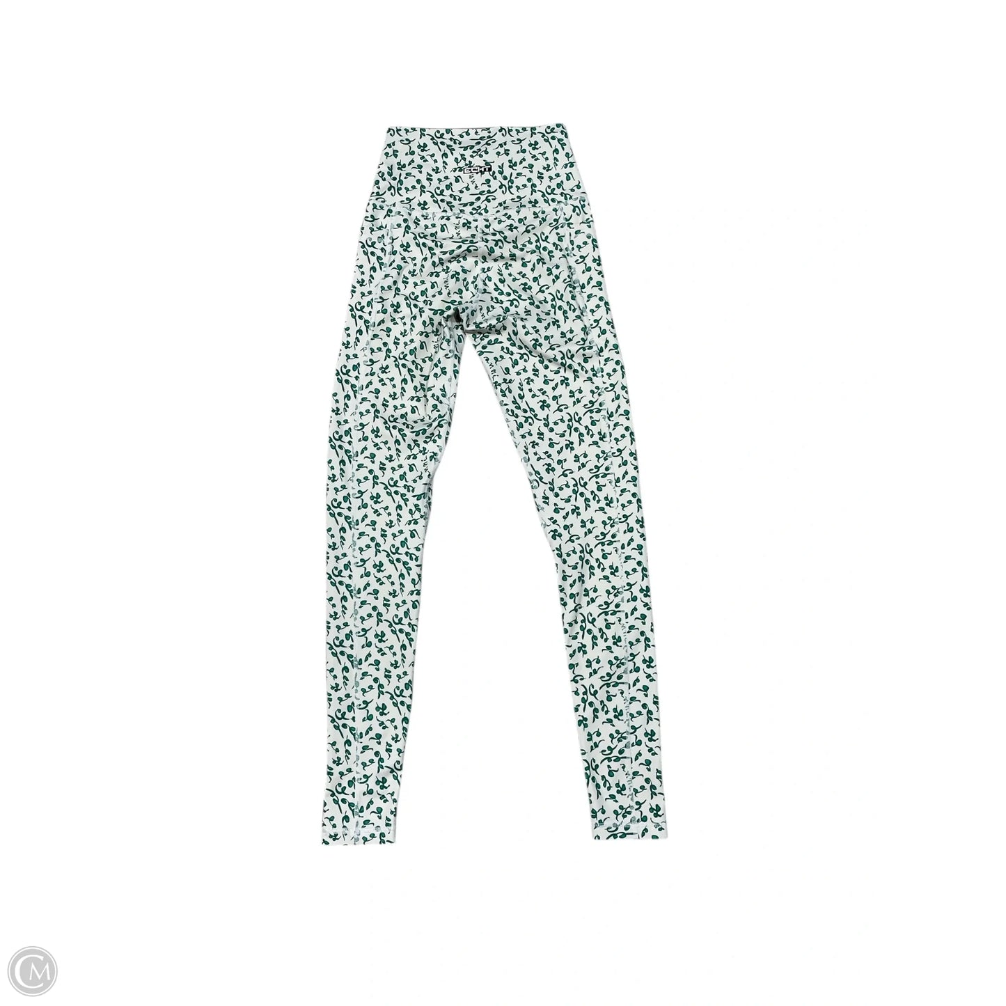 Athletic Leggings By Clothes Mentor In Green & White, Size: S