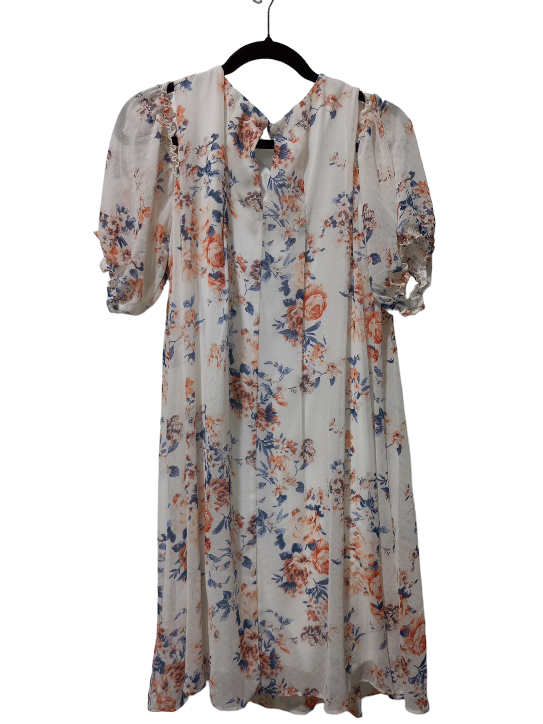 Floral Print Dress Casual Midi Perceptions, Size L