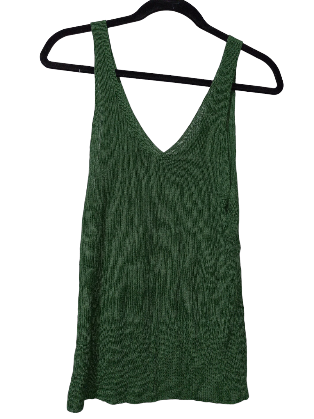 Green Top Sleeveless Double Zero, Size L