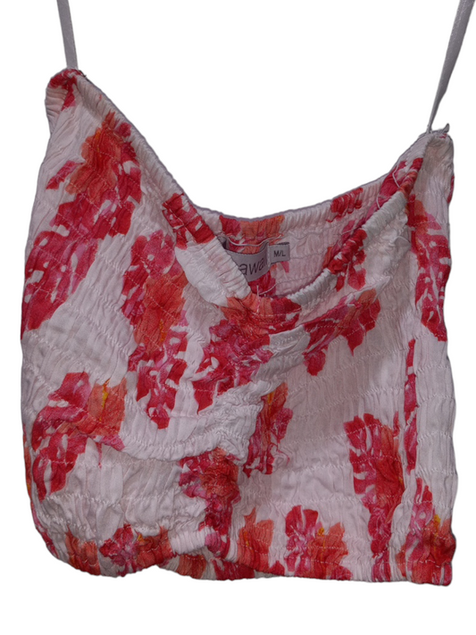 Floral Print Top 2pc Sleeveless Tiare Hawaii