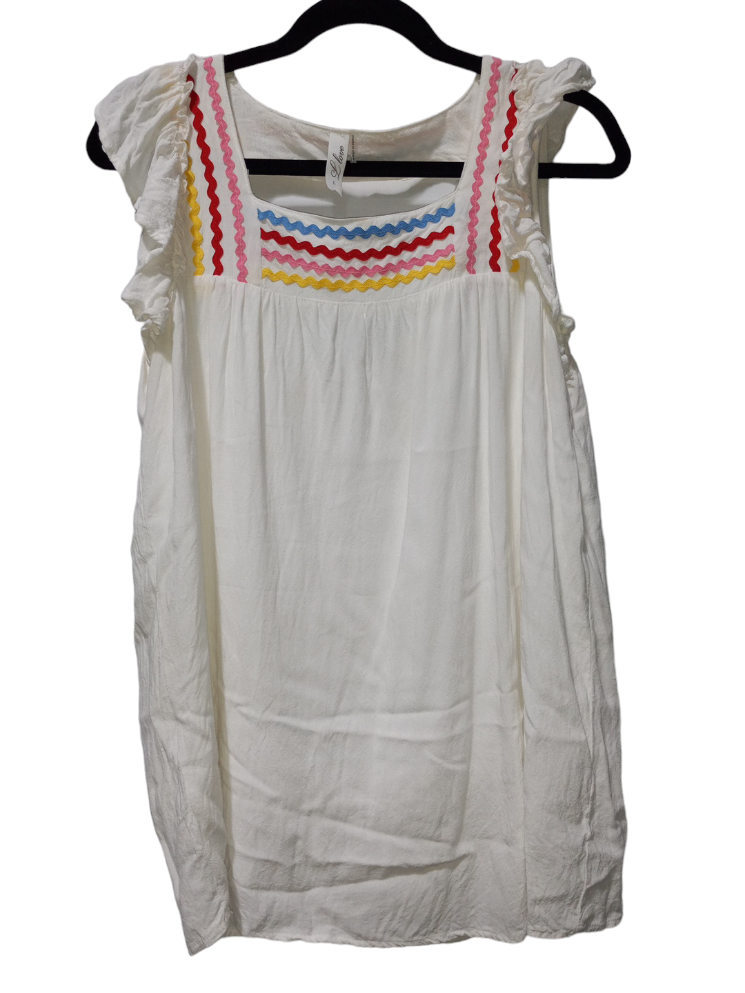 White Blouse Sleeveless L Love, Size L