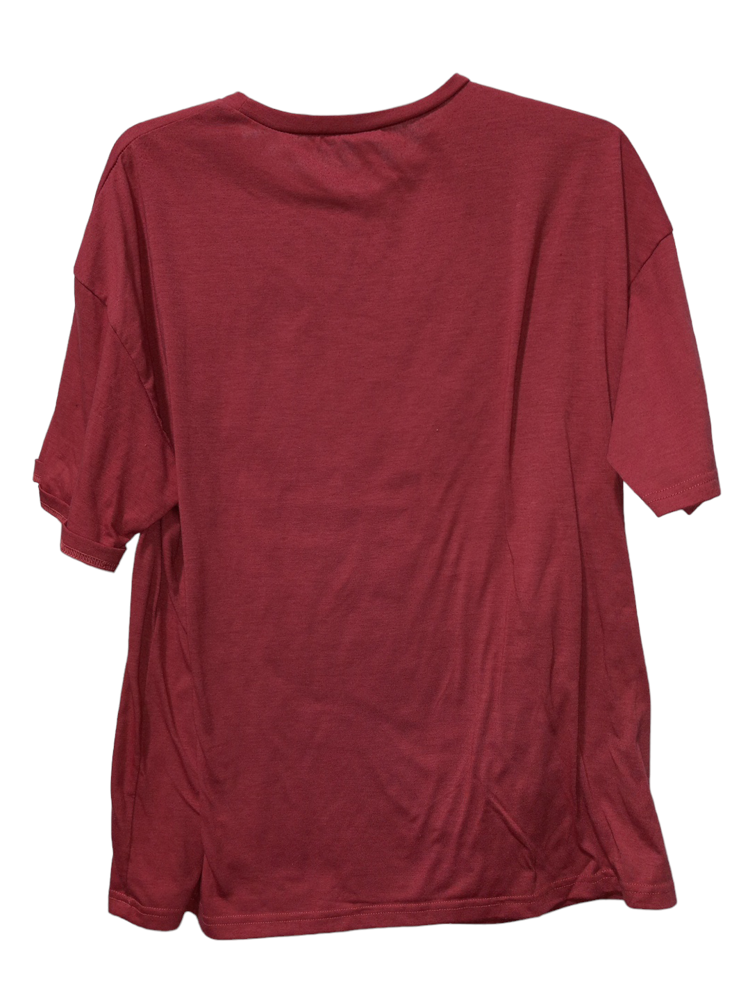 Red Top Short Sleeve Shein, Size L