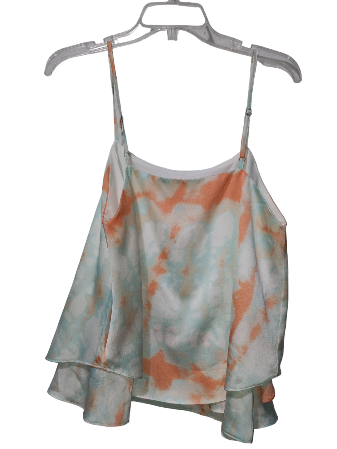 Tie Dye Print Blouse Sleeveless Clothes Mentor, Size M