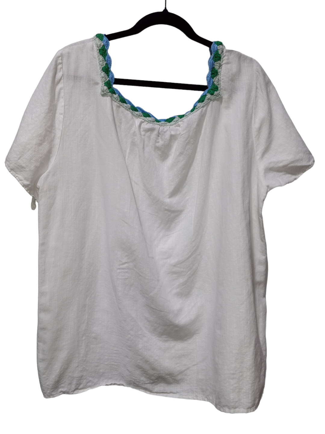 White Top Short Sleeve Talbots, Size 2x