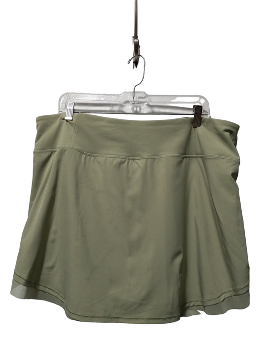 Green Athletic Skort Calia, Size 2x