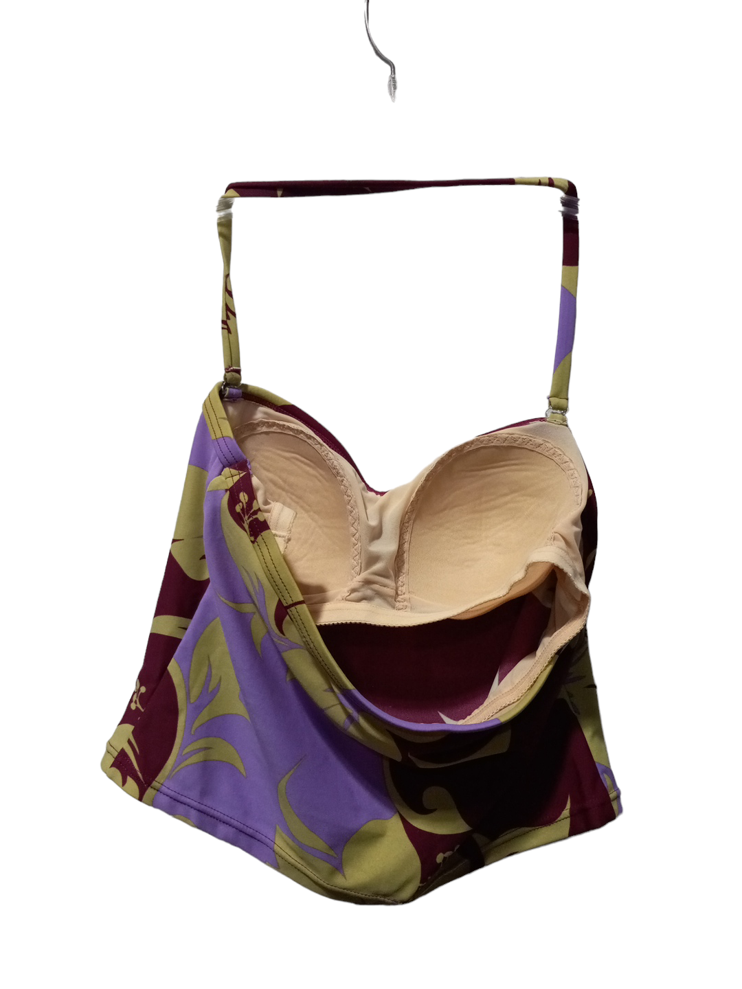 Multi-colored Swimsuit Top Clothes Mentor, Size M