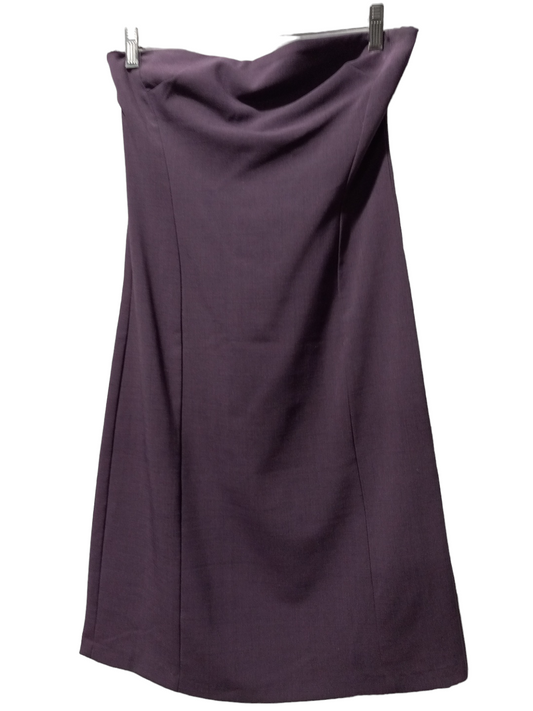 Purple Dress Party Midi Clothes Mentor, Size S