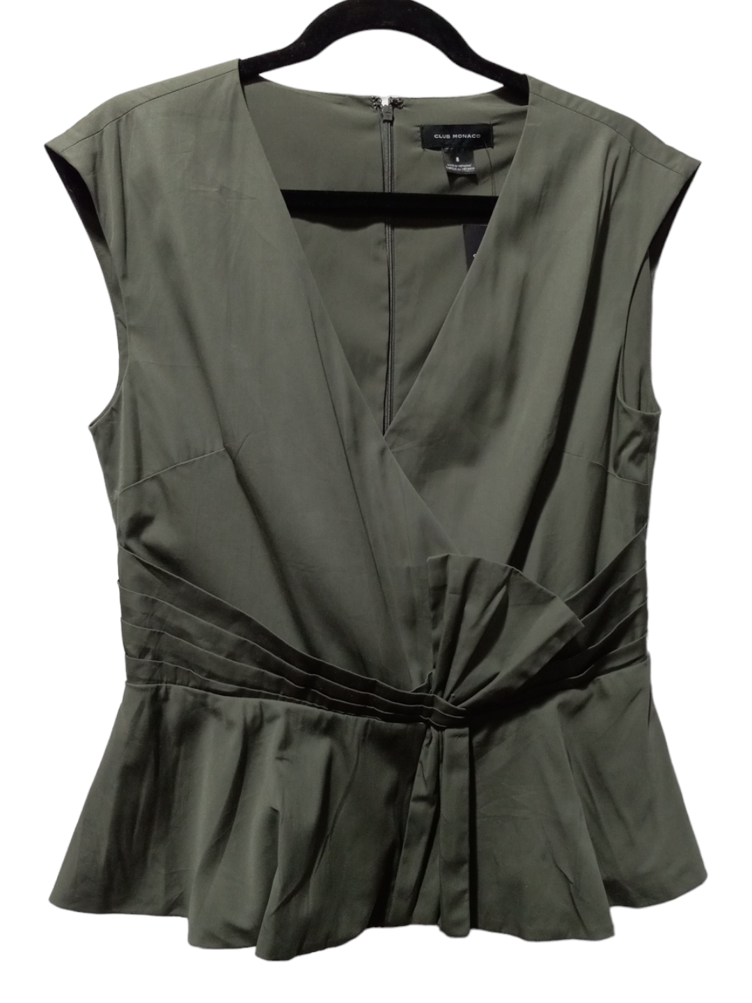 Green Blouse Sleeveless Club Monaco, Size 8