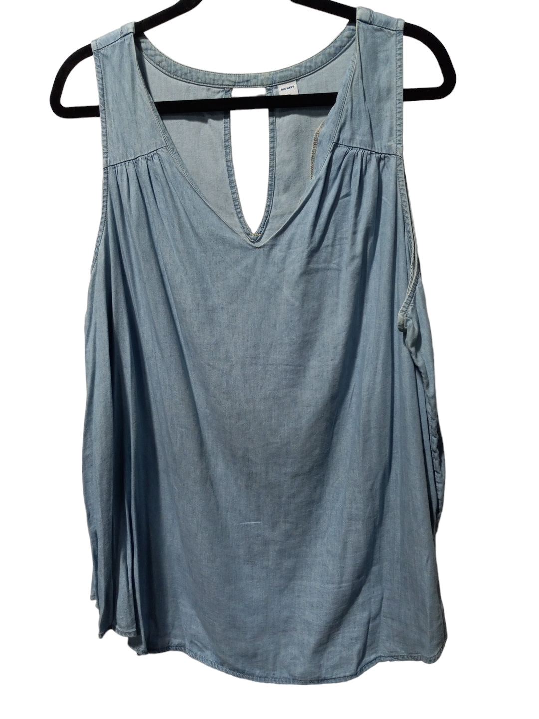 Blue Denim Top Sleeveless Old Navy, Size Xxl