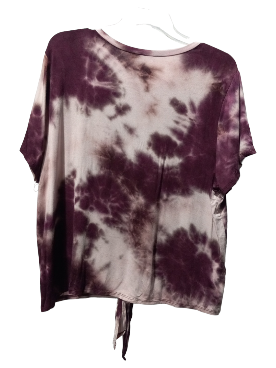 Tie Dye Print Top Short Sleeve Clothes Mentor, Size 2x