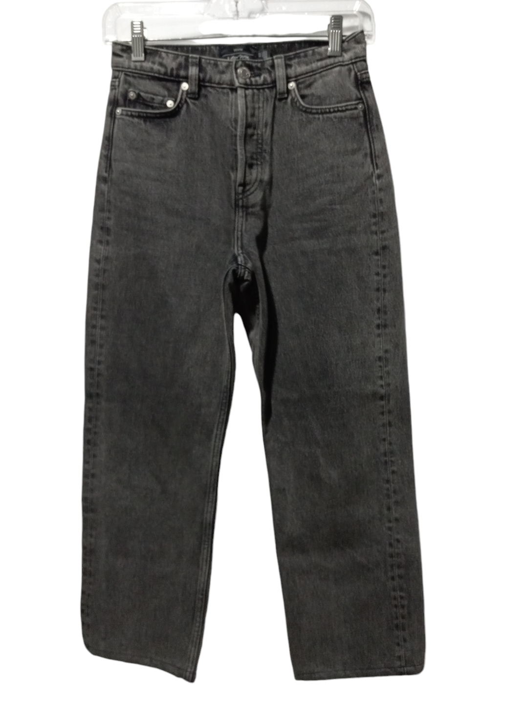 Jeans Straight By Clothes Mentor In Black Denim, Size: 0